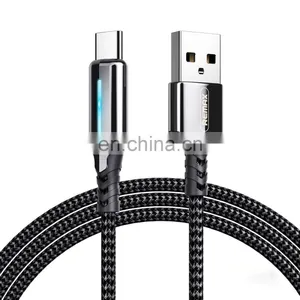 Remax Black Sliver Auto Power off Charging USB To Lighting / Type C Cable thumbnail-1