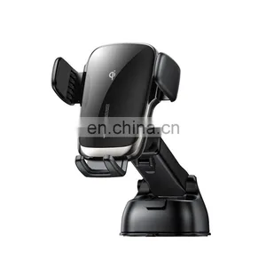 JOYROOM ZS248 FCC CE Qi Self-Aligning Coil Car Charger Mobile Mount Dashboard Qi 15W Wireless Fast Charging Car Phone Holder thumbnail-2