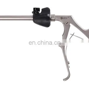Geyi Autoclavable Laparoscopic Instruments 10mm Reverse Teeth Forceps With Stainless Steel Handle thumbnail-3