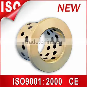 Low Resistance Self-lubricant Sleeve Bush Bronze Bushing,copper Guide Bearing , Brass Flange Bushing thumbnail-1