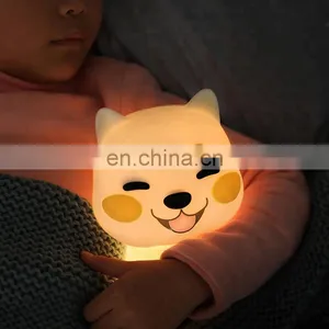 Best Selling Silicone Soft Night Light Kids Led Lamp Phonetic Function Custom Night Light for Bedroom thumbnail-1