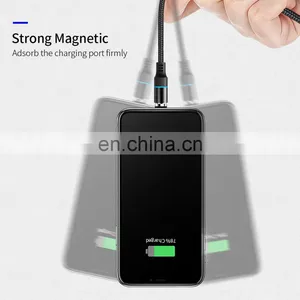 Popular 3A Fast Charging Cable for Iphone 11 Data Cable Android Type-C 3 In 1 Magnetic Fast Charging Charger Line Magnetic Cable thumbnail-3