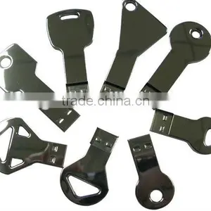Metal Key Style Usb Drive Free Laser Engrave Logo USB Key Cheap Key Pendrive thumbnail-4