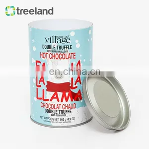 Fancy New Packaging Style Metal Lid Cookie Shortbread Use Round Cardboard Tube Packaging thumbnail-4