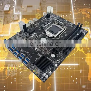 12 GPU Motherboard B250C USB3.0 to PCI-E 16X With 2 DDR4 DIMM Memory Slot LGA 1151 B250 Mainboard thumbnail-1