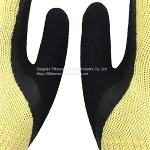 10Gauge 21S Cotton Liner Latex Micro Sandy Palm and Thumb Coated Agricultural Work Gloves thumbnail-4
