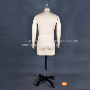 Professional Male Half Body Dress Form w/ Collapsible Shoulders and Removable Arms thumbnail-3