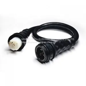 Marine Shore Power Cord 50ft STW 6/3+8/1 50A 125V~ SS1-50P/ SS1-50R thumbnail-1