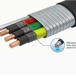 10AWG Armored Flat Submersible Pump Power Cable for Oil ESP Applications thumbnail-3
