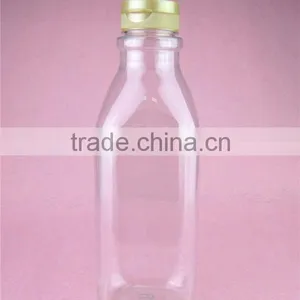 27oz 780ml Clear Square Food Grade Plastic Pet Milk Bottle for Sale thumbnail-2