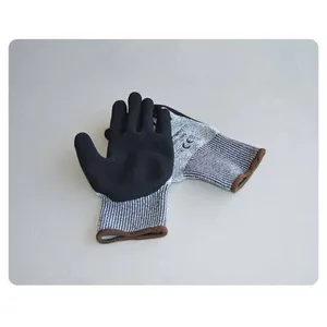Enkerr Black Nitrile Frosted Foamed Level 5 Cut-resistant Gloves Ms851045 Nitrile Frosted Gloves thumbnail-1