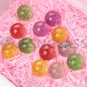 Factory Wholesale Various Design High Bouncy Ball Glitter Bouncy Toy Rubber Balls thumbnail-2