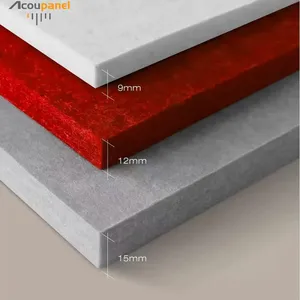 Customize Design PET Acoustic Ceiling Tile Soundproof Panel Fire Retardant NRC 0.85 thumbnail-5