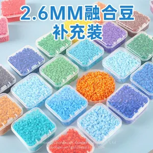 Factory Wholesale Fuse Beads 2.6mm Mini Fuse Beads 265 Color DIY Toy Kit MARD Perler Beads Refill Pack thumbnail-1