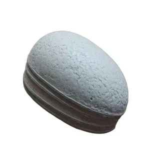 Blank Easter Egg Paper Mache Molded Pulp 2-Piece 10cm Height 3mm Thickness Plastic-Free Art Base thumbnail-3