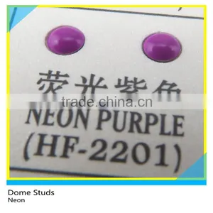 Heat Transfer Dome Studs Flatback Neon Rose Hotfix Aluminum Half Round thumbnail-2