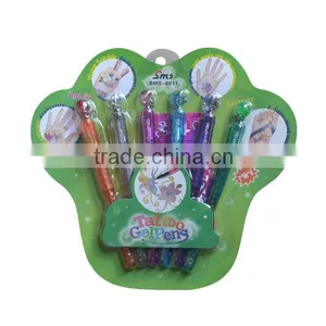 Glitter Gel Tattoo Pen 6 Colors thumbnail-2