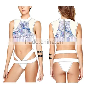 (ODM/OEM Factory)Custom Tankinis Set Sexy Bodysuit COMIC SWIMSUIT Digital Printing Swimwear Women, Girl Swimwear thumbnail-4