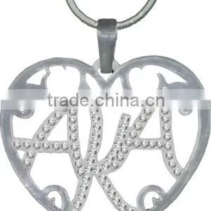 AKA Sorority Greek Letter Heart Neckalce Jewelry thumbnail-2