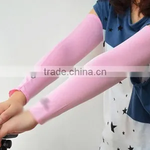 Pink Girl Lady Woman Bike Bicycle Riding UV Sun Protection Arm Sleeves thumbnail-1
