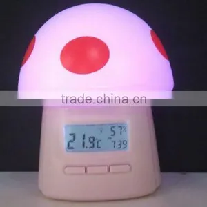 CE RoHs Approval Digital Thermometer-Hygrometer Touch On/off Night Light thumbnail-1
