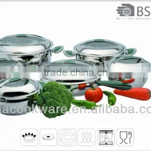 Certified by LFGB, FDA 304 Stainless Steel Pan With Induction Bottom for Wholesale/Retailer thumbnail-1