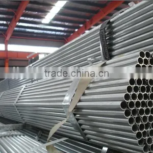Galvanized Round Steel Pipes for Poles / Z : 8 Micron / 30 Micron/ 70Micron thumbnail-1