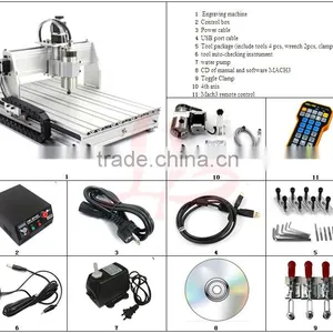 Hot Engraving Machine 4030Z-800W USB 4axis With Mach3 Wireless Handwheel Controller thumbnail-5