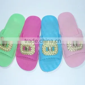 Jelly Slipper With Flower for Lady Pvc Slipper thumbnail-1