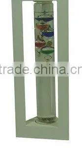 China Manufacture Triangular Wooden Frame Galileo Thermometer thumbnail-1