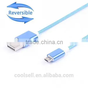 Coolsell Reversible Micro USB Cable For Samsung s6 5pin Metal Cable USB 2.0 Charger Cable thumbnail-3
