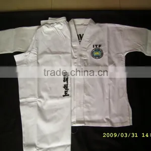 Karate Uniforms in High Quality With CVC and Cotton Fabric Used for School and Gyms thumbnail-3