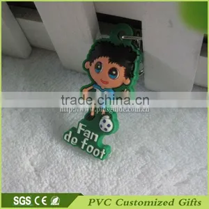 Cartoon 3d/2d Soft Plastic Rubber Keychain thumbnail-3