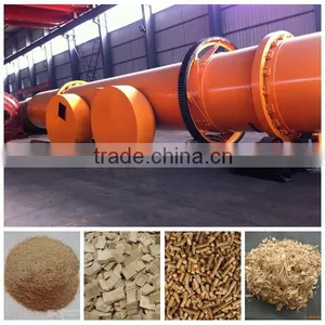 Wood Sawdust Rotary Drum Dryer for Sale //Henan Hongji Export to EU thumbnail-1
