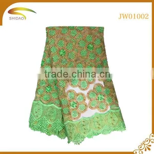 High Quality Latest Italian 3D Embroidery Silk Fabric Market in Dubai Wholesale thumbnail-2