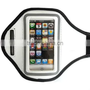 Whole Best Reflective Border Around the PVC Window Sport Gym Armband /adjust Strap Sport Armbag for Running / White Color thumbnail-1
