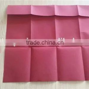 High Quality 40x40cm 1/8 Fold Wine Red Airlaid Napkin Paper thumbnail-4