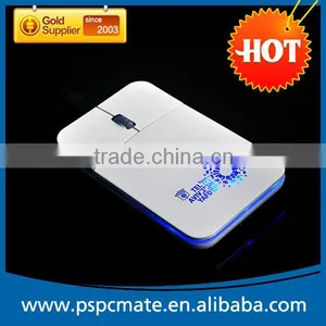 Laptop USB Wired Super Slim Thin LED Mouse With Light Up LOGO thumbnail-6