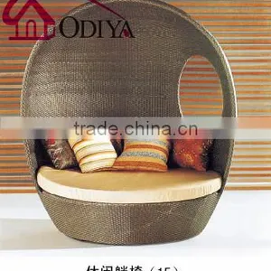 Outdoor Rattan Daybed With Canopy thumbnail-6