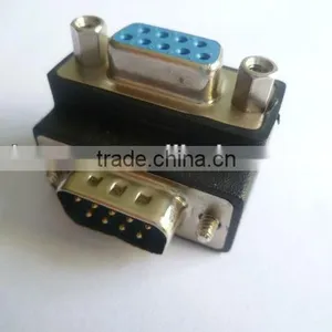 DB9M to DB9F Angled Adapter thumbnail-1