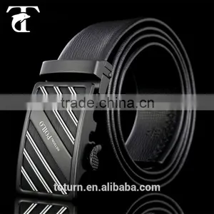 Metal Automatically Buckle Strong Men Leather Belt thumbnail-1