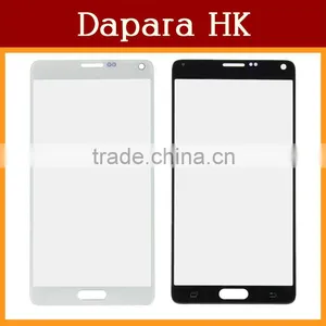 10PCS/LOT Replacement Front Touch Screen Glass Lens For Samsung Galaxy Note 4 N9100 Black White Color thumbnail-1