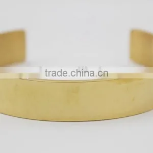 Fashion Female Gold Stainless Steel Bracelet Cuff Bangles Quality Choice thumbnail-2