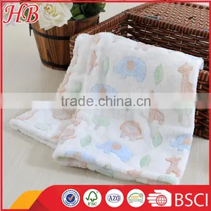 China Factory Coral Fleece Baby Blanket,jacquard Animals Baby Blanket thumbnail-3