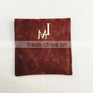 Dark-brown Pouch Envelop for Watch, Jewelry, Bracelet,velvet Case Quality Choice thumbnail-4