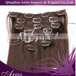 2016 Fast Selling Cheap Products Grade 5A 26 Inch Human Hair Remy Clip In Hair Extensions For thumbnail-3