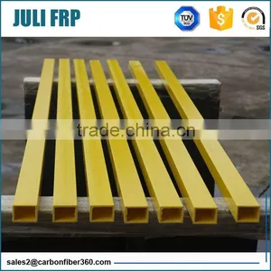 Colourful Fiberglass Pultrusion FRP Plastic Square Tube thumbnail-1