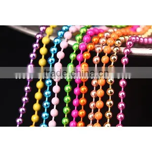 Colorful Ball Chain Necklace Decoration Ball Chain Red Green Yellow Pink Purple Golden Orange thumbnail-1