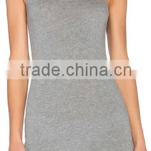 Hot Selling Ladies Gray Sleeveless Tank Mini Dresses Design thumbnail-5