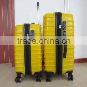 HARD SHELL ABS &PC YELLOW PRINT LUGGAGE in Haoyu thumbnail-3